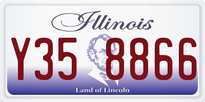 IL license plate Y358866