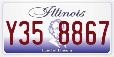 IL license plate Y358867