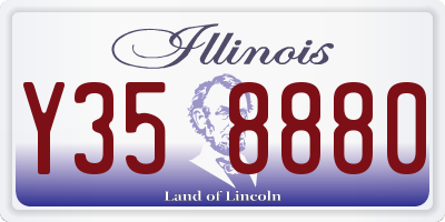 IL license plate Y358880