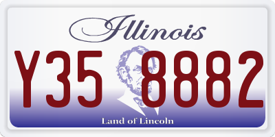 IL license plate Y358882
