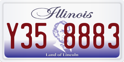 IL license plate Y358883