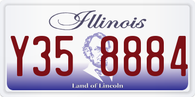 IL license plate Y358884