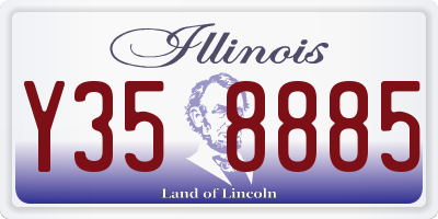 IL license plate Y358885