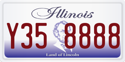 IL license plate Y358888