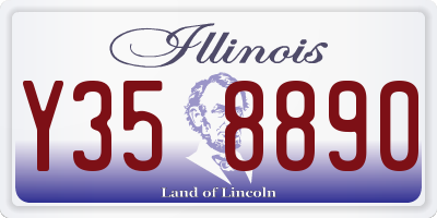 IL license plate Y358890