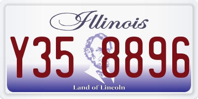IL license plate Y358896