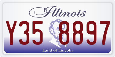 IL license plate Y358897