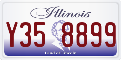 IL license plate Y358899