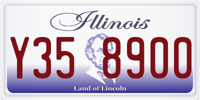 IL license plate Y358900