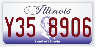 IL license plate Y358906