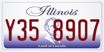 IL license plate Y358907
