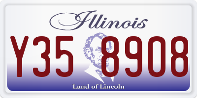 IL license plate Y358908