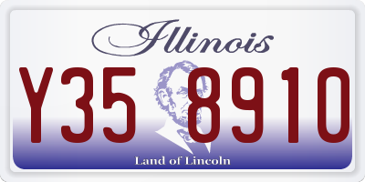 IL license plate Y358910