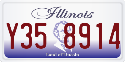 IL license plate Y358914
