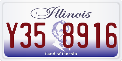 IL license plate Y358916