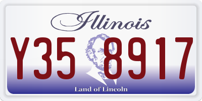 IL license plate Y358917