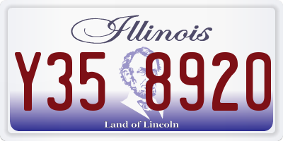 IL license plate Y358920