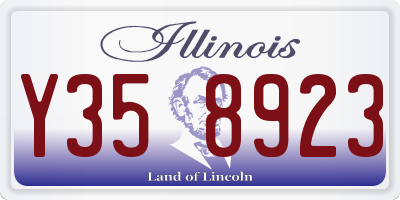 IL license plate Y358923