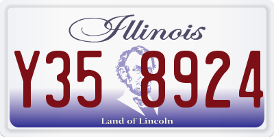 IL license plate Y358924