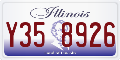 IL license plate Y358926