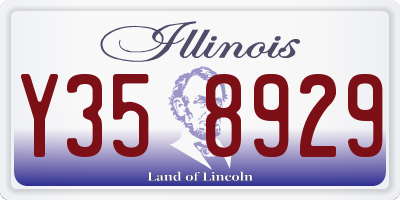 IL license plate Y358929