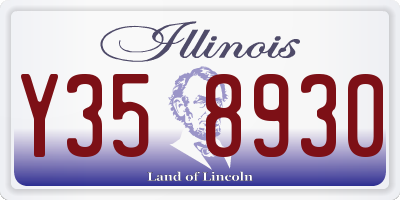 IL license plate Y358930