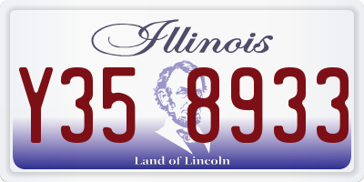 IL license plate Y358933