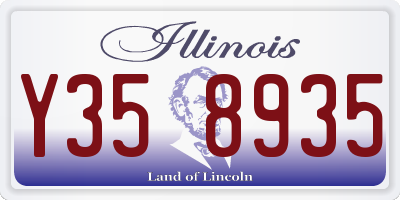 IL license plate Y358935