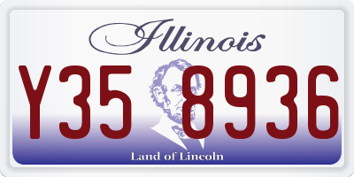 IL license plate Y358936