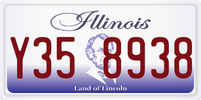 IL license plate Y358938