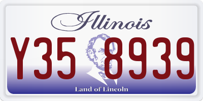 IL license plate Y358939