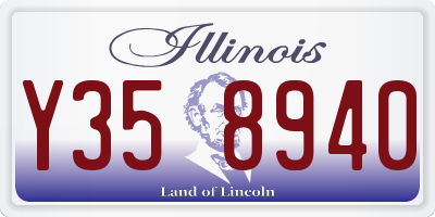 IL license plate Y358940