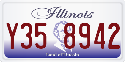 IL license plate Y358942