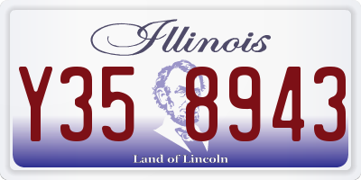 IL license plate Y358943