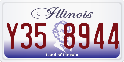 IL license plate Y358944