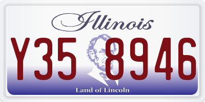 IL license plate Y358946