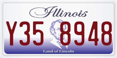 IL license plate Y358948