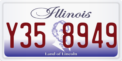 IL license plate Y358949