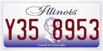 IL license plate Y358953