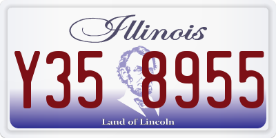IL license plate Y358955