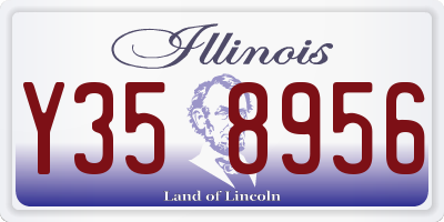 IL license plate Y358956