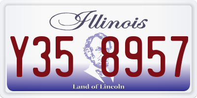 IL license plate Y358957