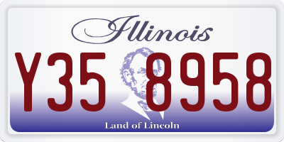IL license plate Y358958