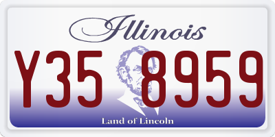 IL license plate Y358959