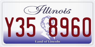 IL license plate Y358960