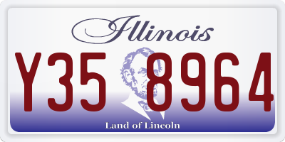 IL license plate Y358964