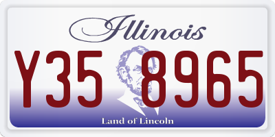 IL license plate Y358965