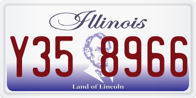 IL license plate Y358966