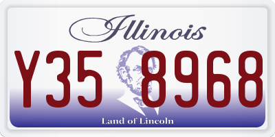 IL license plate Y358968