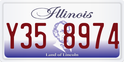 IL license plate Y358974